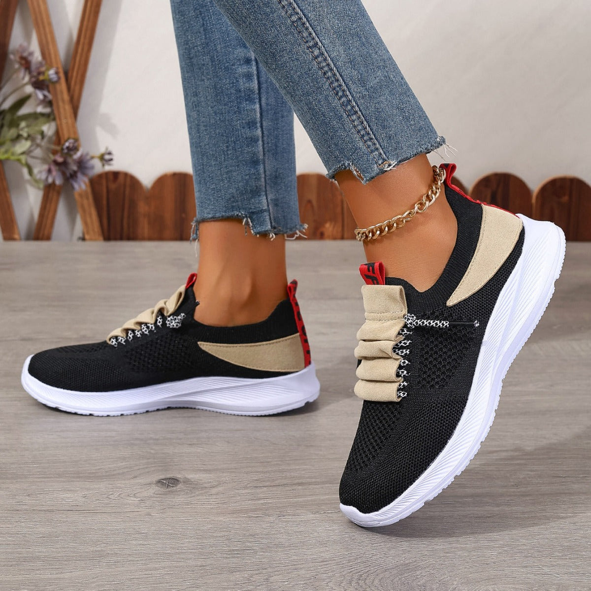 Women's Casual Non-Slip Knit Sneakers