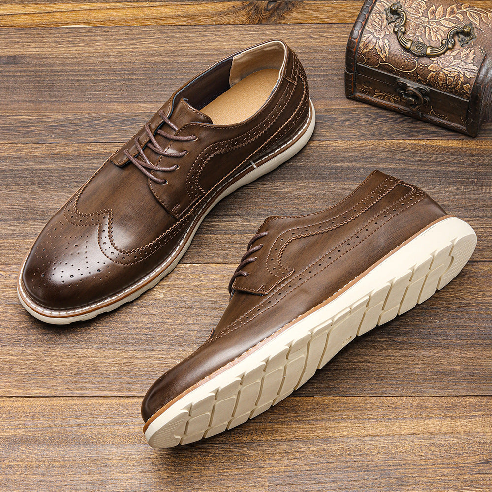 Men's Ultra-light Brogue Casual Sneakers