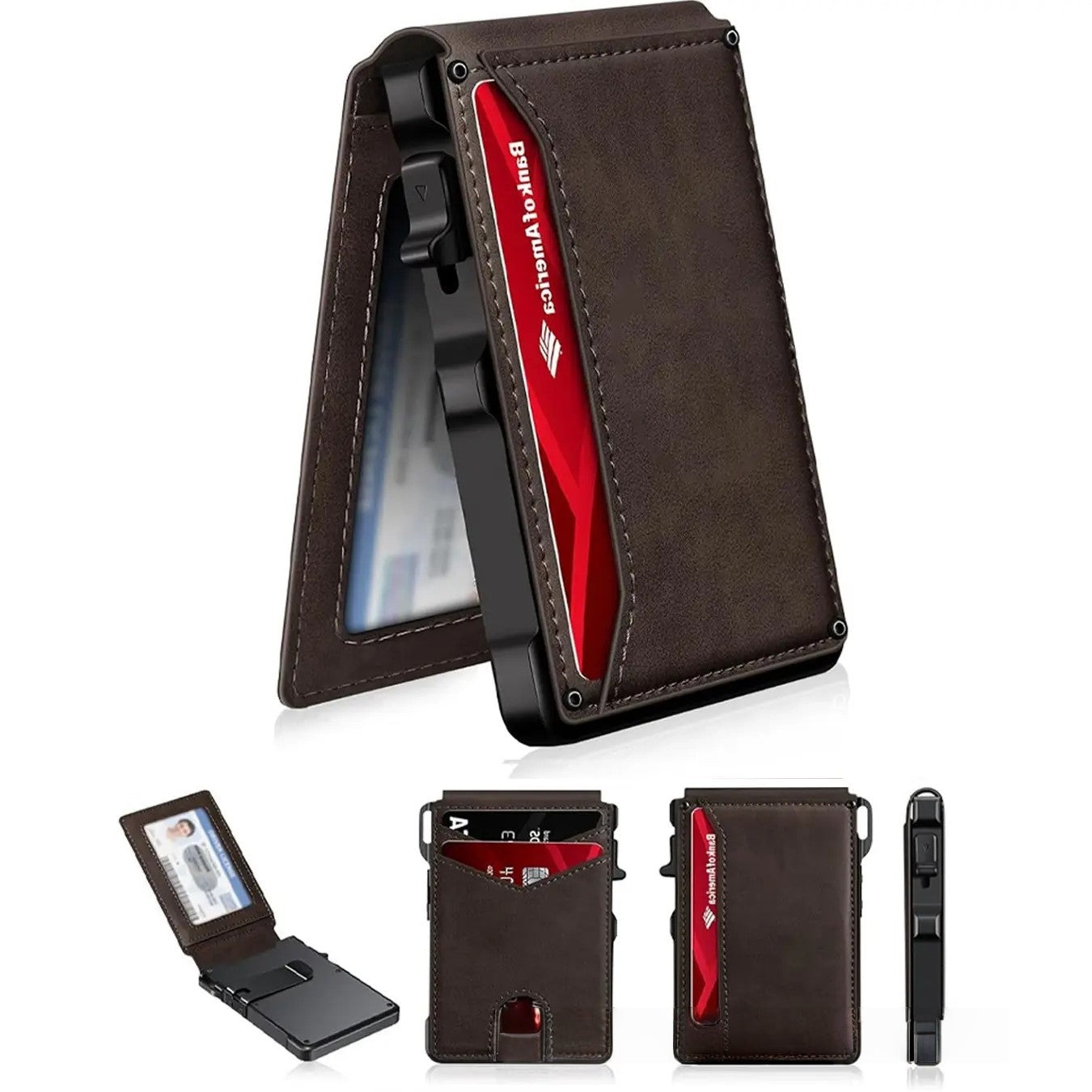 Dual-Fold Carbon Fiber Flip Wallet