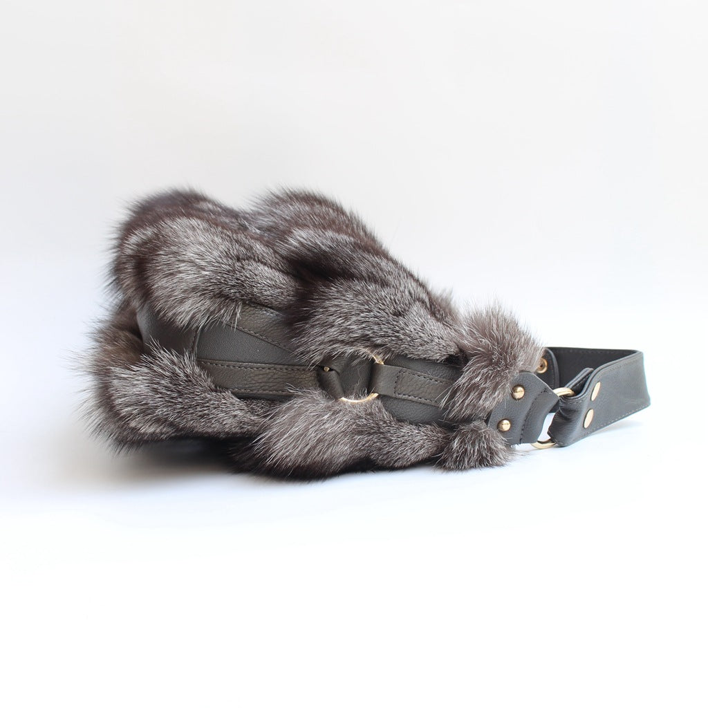 Women's Fur Fox Hair Single Shoulder Travel Bag