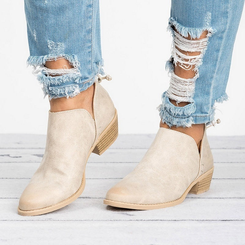 Women's Retro High-Heel Ankle Boots