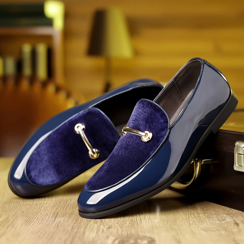 Men's Formal Pointed-Toe Business Shoes with Buckle