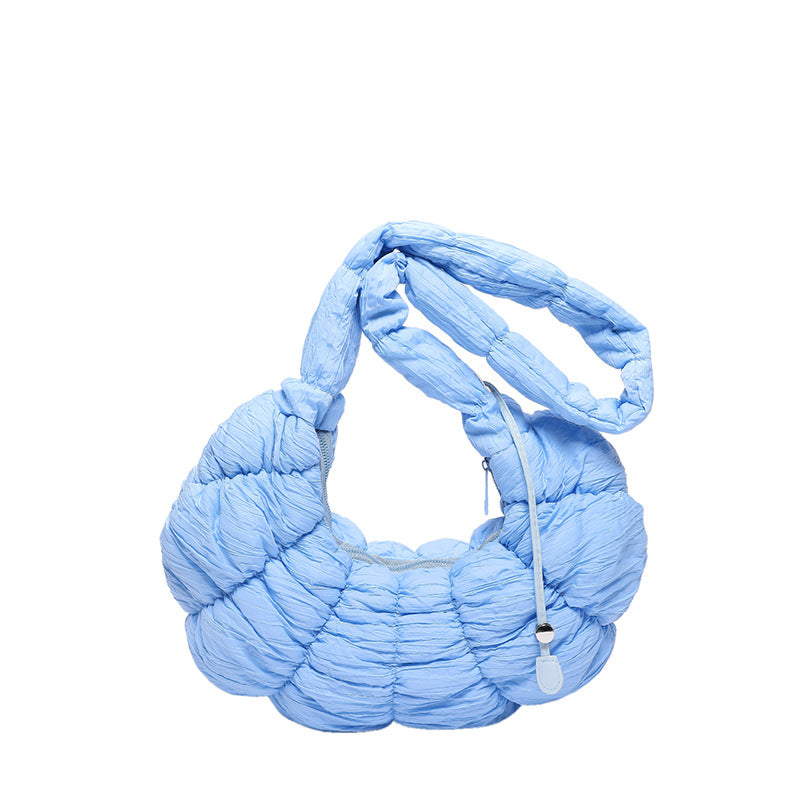 Crossbody Croissant Pleated Clouds Shoulder Bag Travel Bag