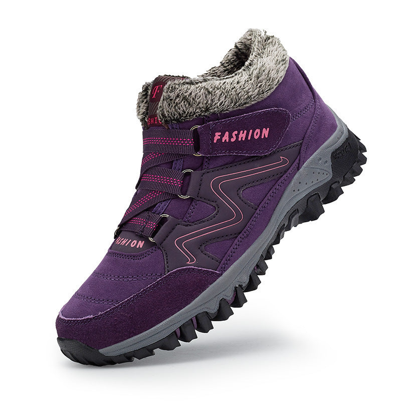 Outdoor Cotton-Padded Mid-Top Sports Platforms