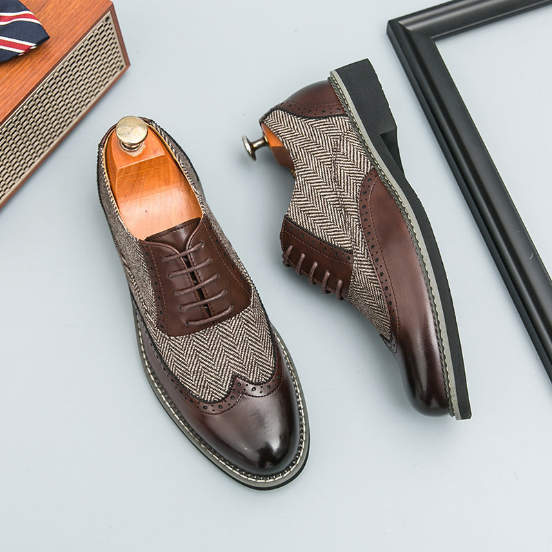 Men's Brogue Casual Formal Slippers