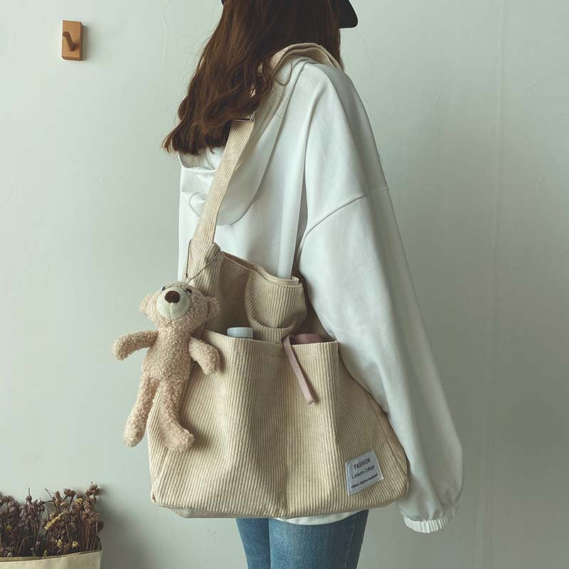 Women's Large Capacity Textured Messenger Bag