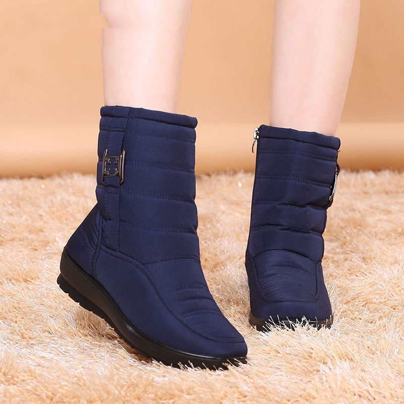 Women's Flat-Bottomed Warm Snow Boots