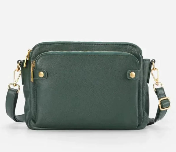 Retro Three-Layer Messenger Bag Travel Bag