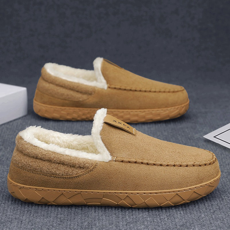 Men's Slip-On Fleece-Lined Snow Boots