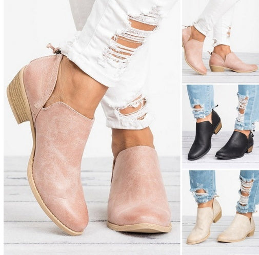 Women's Retro High-Heel Ankle Boots