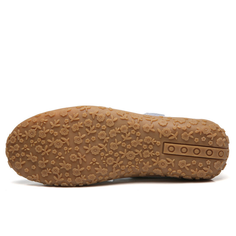 Women's Handmade Retro Soft Sole Leather Velcro Casual Shoes
