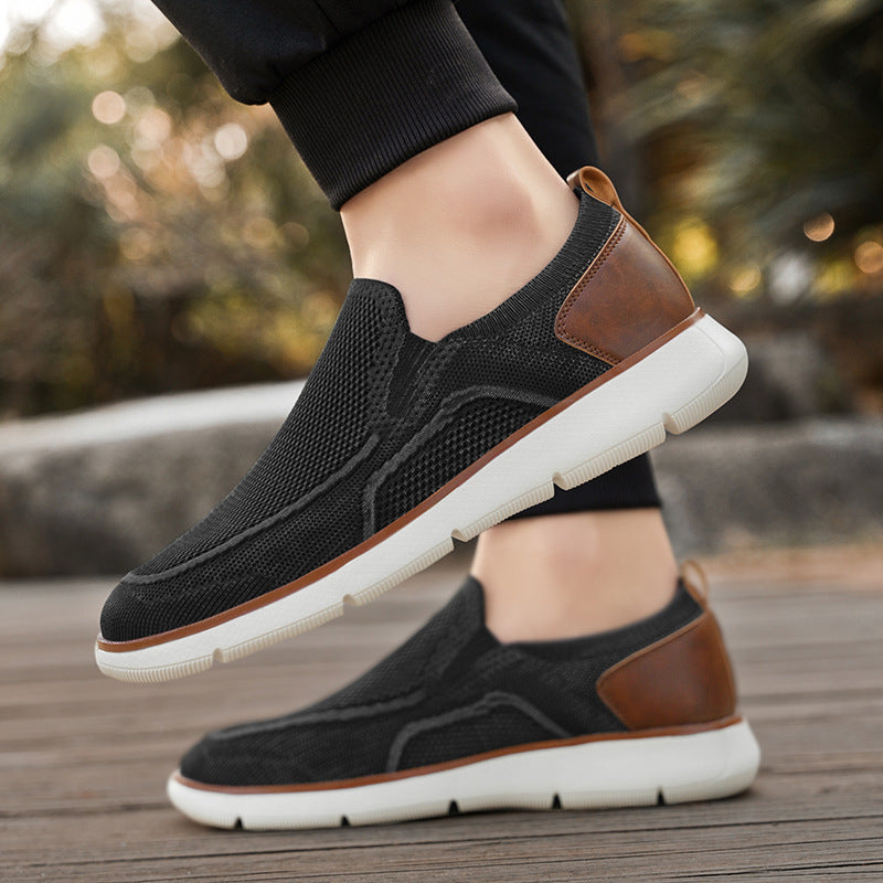 Men's Breathable Fly Woven Mesh Casual Flats