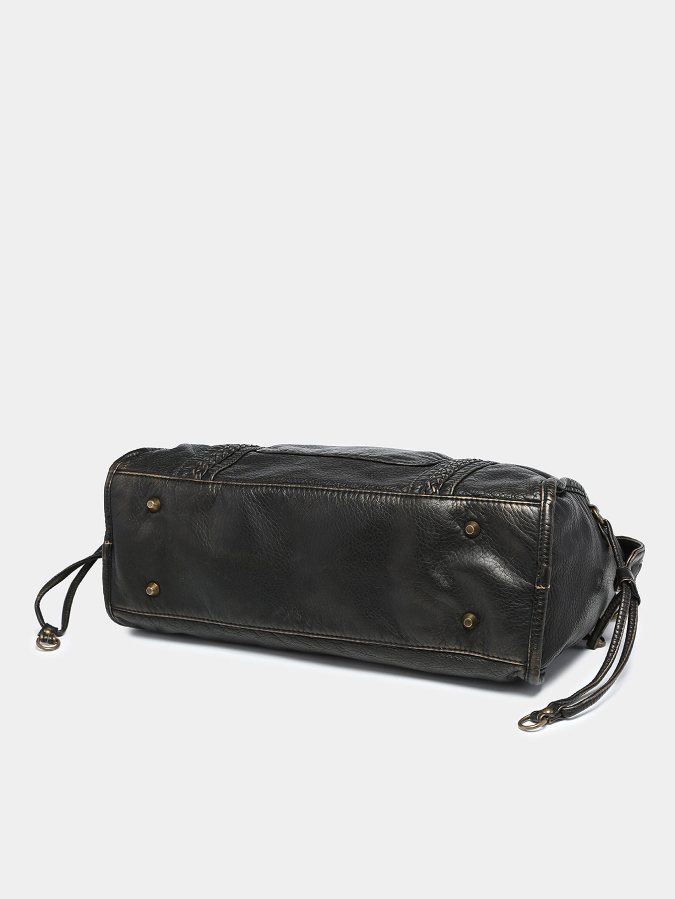 Unisex Retro Worn-Look Large Capacity Slouchy Bag
