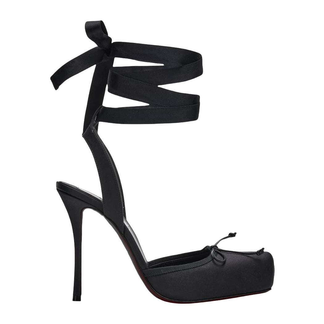 Women's Pig Nose Ballet High Heels Stilettos Bow Sandals