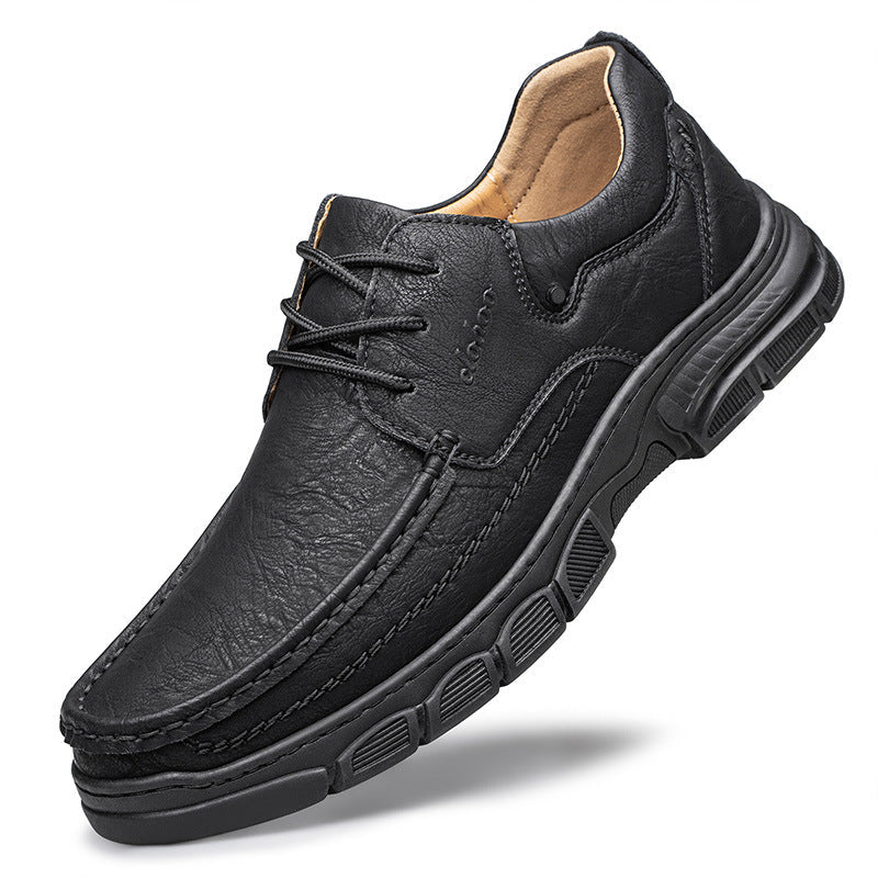 Men's Handmade Stitching Casual Leather Shoes
