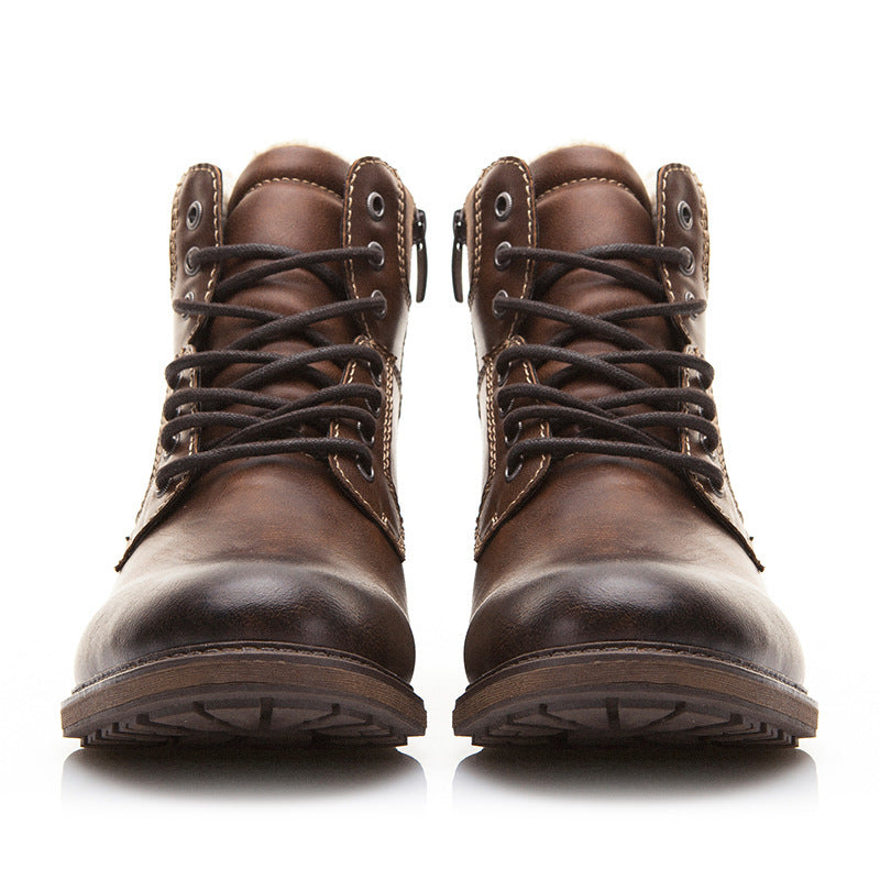 Men's Warm Lined Martin Boots