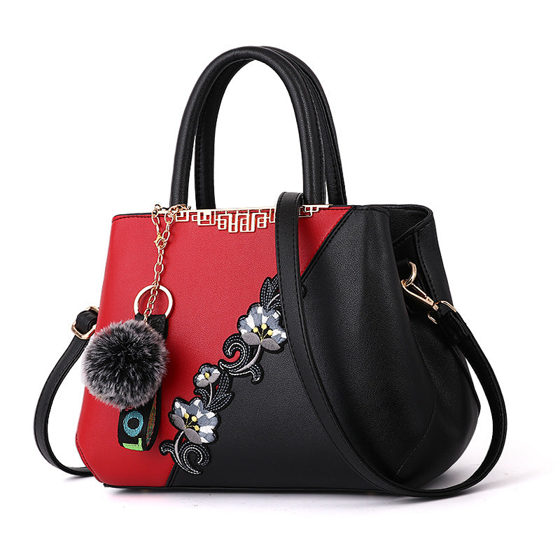 Women's Contrasting Color Handbag