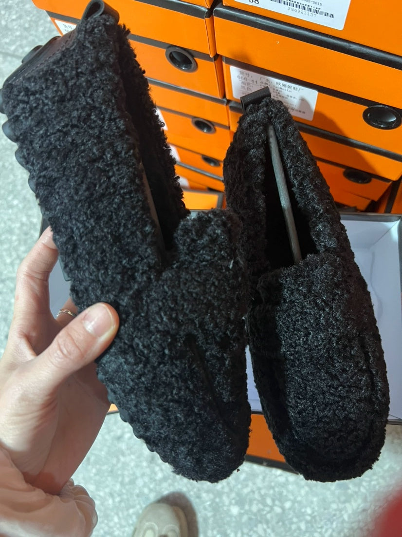 Women's Plush Slip-On Loafers