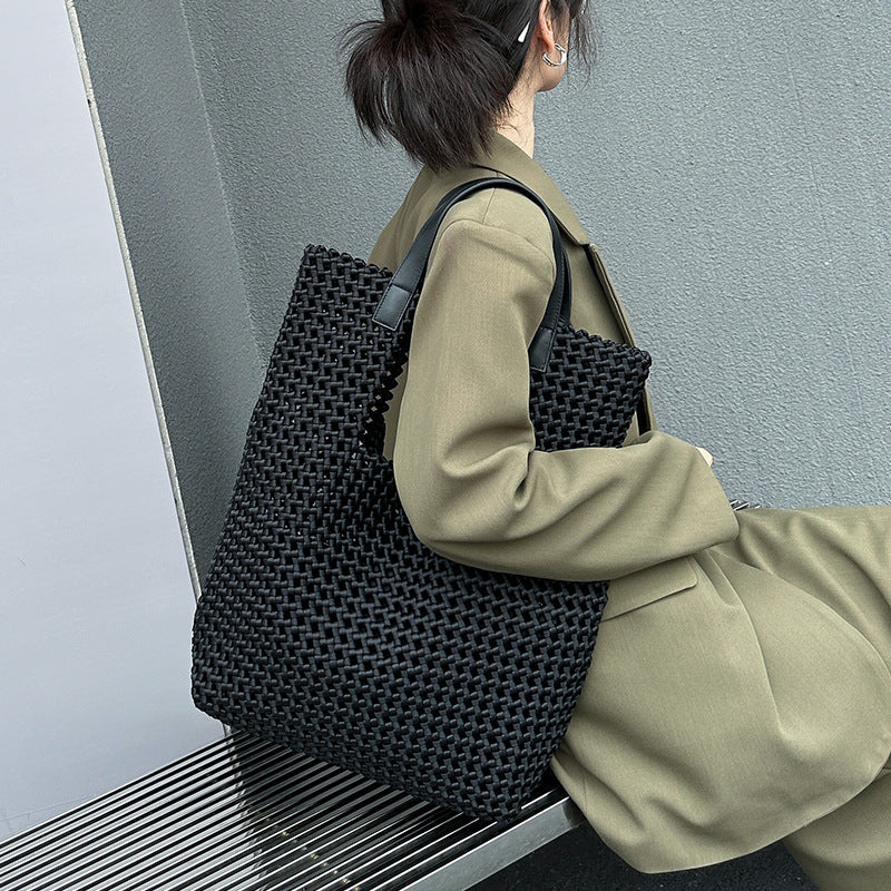 Hand-Woven Slouchy Travel Tote Travel Bag
