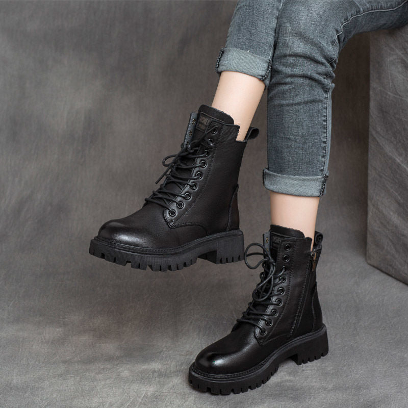 Women's Martin Boots British Style Short