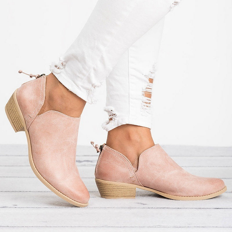 Women's Retro High-Heel Ankle Boots