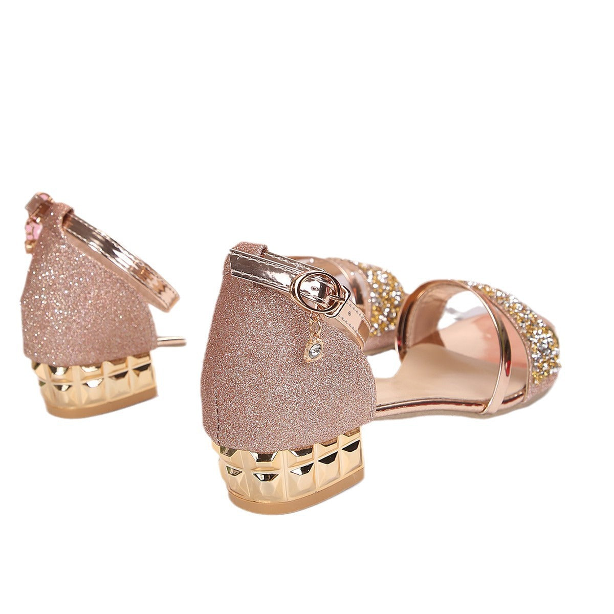 Women's Plus Size Rhinestone Sandals