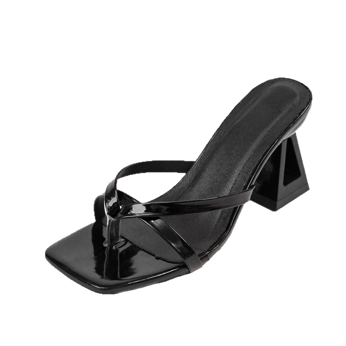 Women's Square-Toe Block Heel Sandals