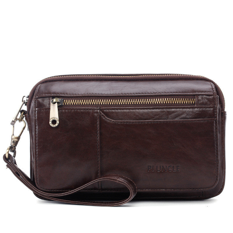 Men's Leather Envelope Clutch Wallet
