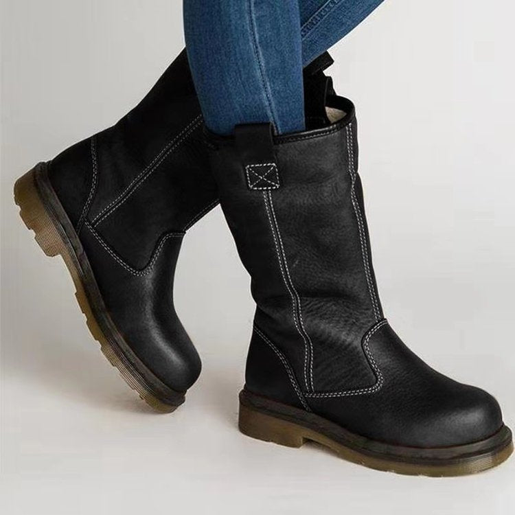 Warm Flat Mid Boots