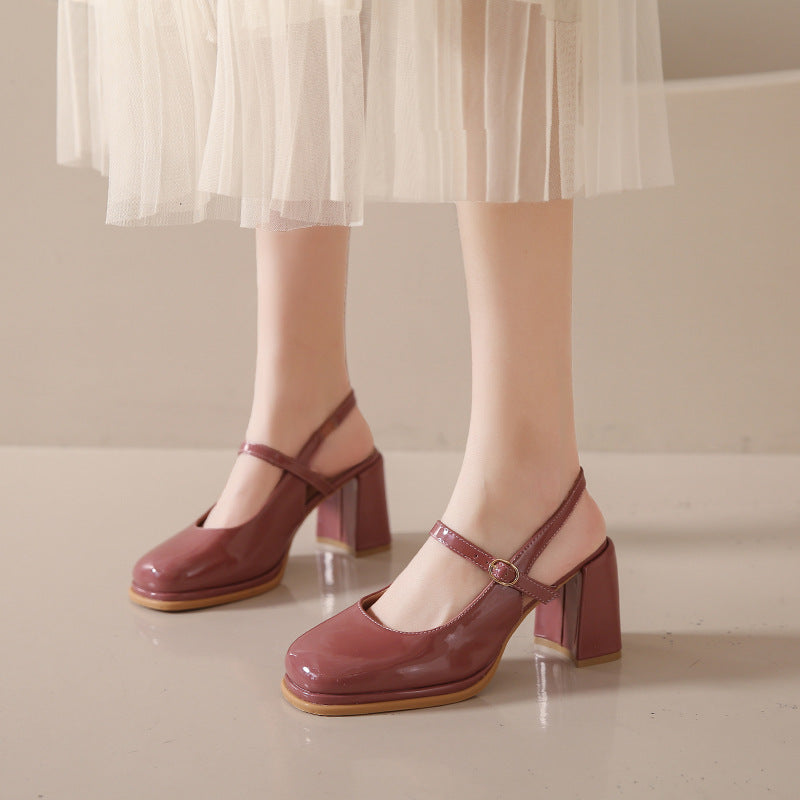 Women's French Toe Cap High-Heel Sandals
