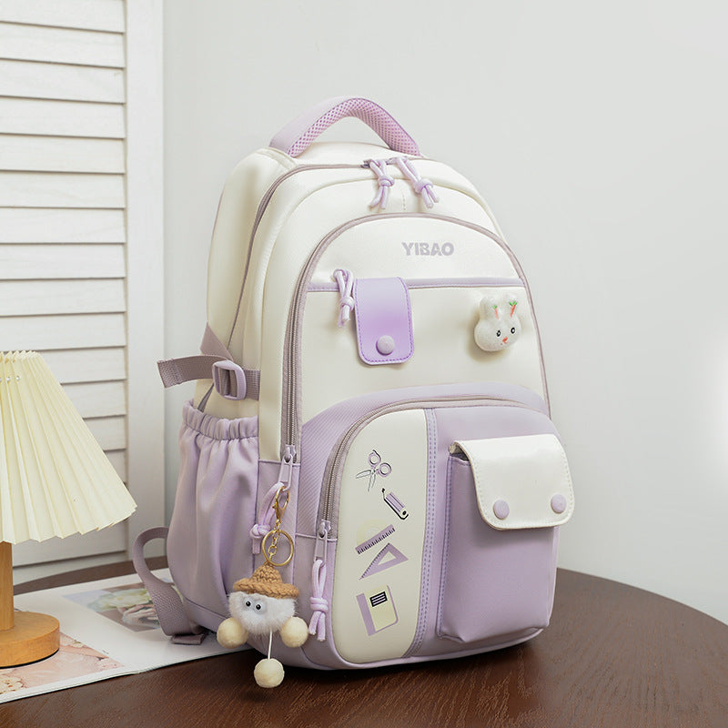Large Capacity Color Contrast Casual Backpack