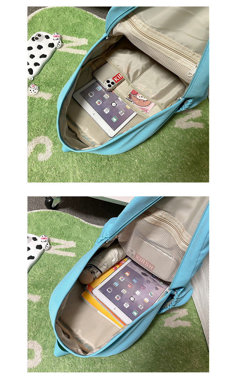 Unisex Candy-Colored Large-Capacity Travel Backpack Travel Bag
