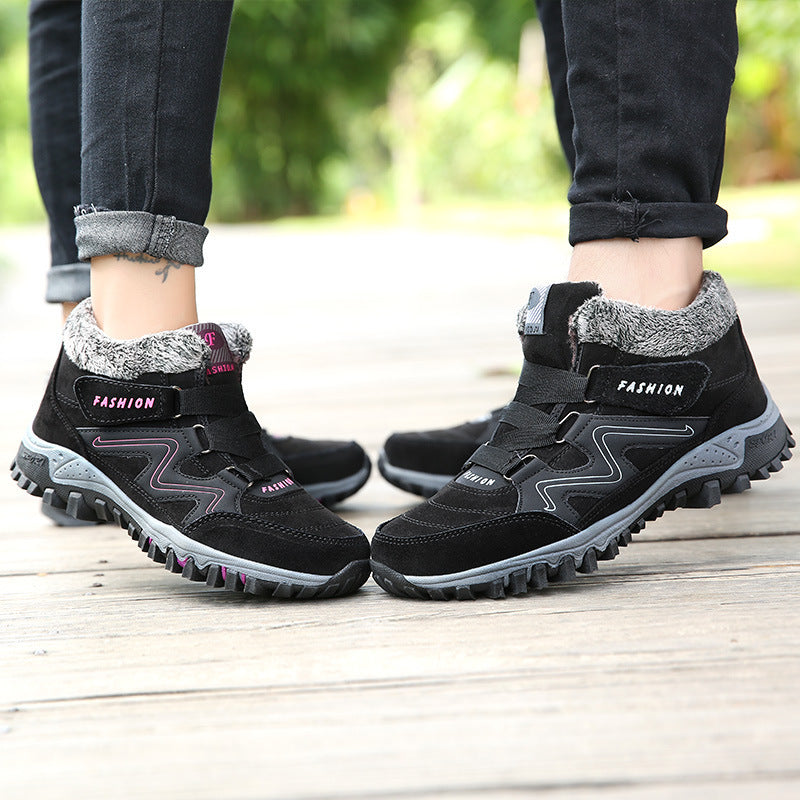 Outdoor Cotton-Padded Mid-Top Sports Platforms