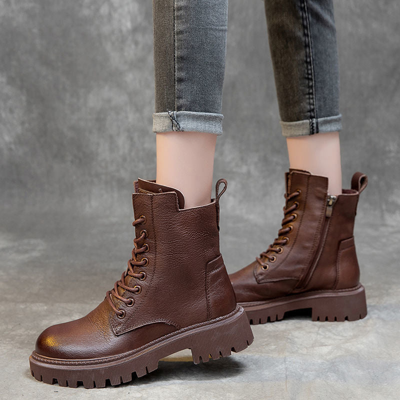 Women's Martin Boots British Style Short