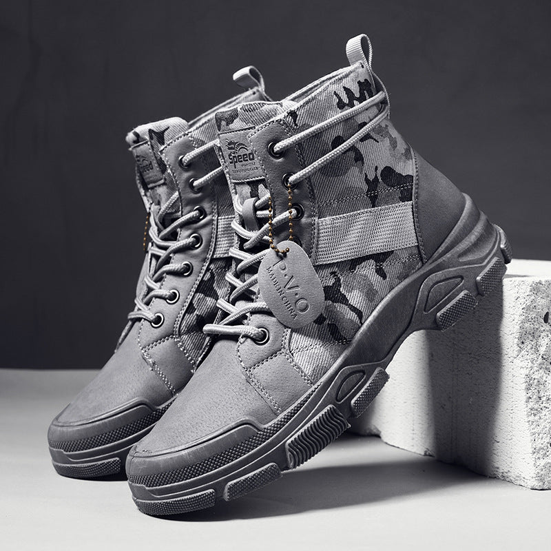 Men's Camouflage Tooling Boots