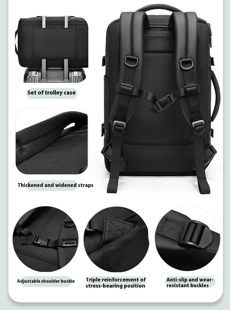 Unisex Large Capacity Business Oxford Cloth Vacuum Storage Backpack