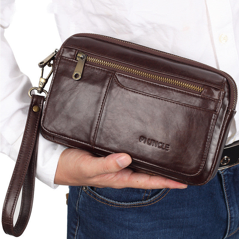 Men's Leather Envelope Clutch Wallet