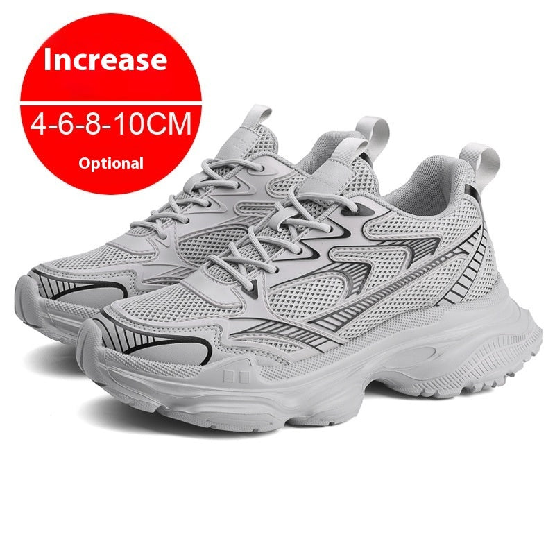 Unisex Casual Breathable Invisible Height Increasing Flats