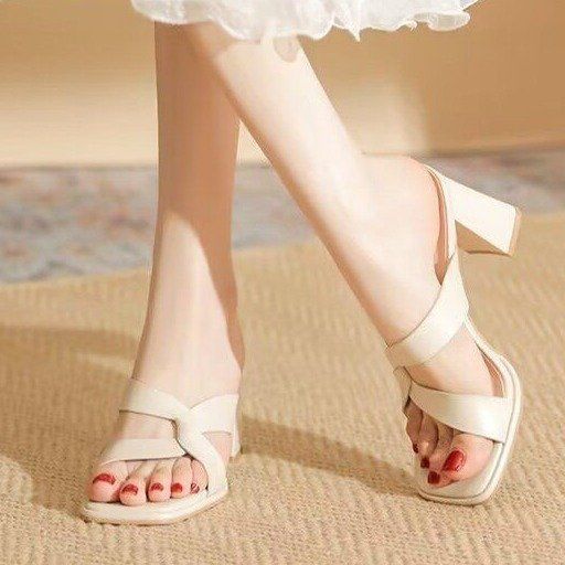Women's Fashion Open-Toe Chunky Heel Sandals