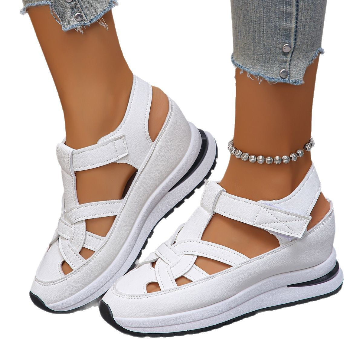 Women's Wedge Roman Magic Stick Shoes Platform Casual