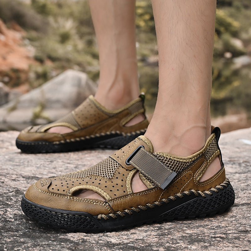 Men's Breathable Closed-Toe Sandals