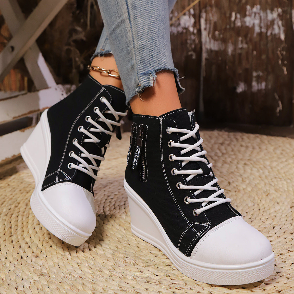 Women's Casual Wedge Sneakers