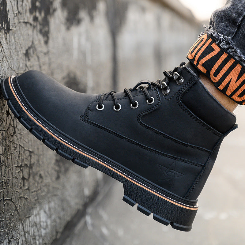 Microfiber Leather Work Shoes