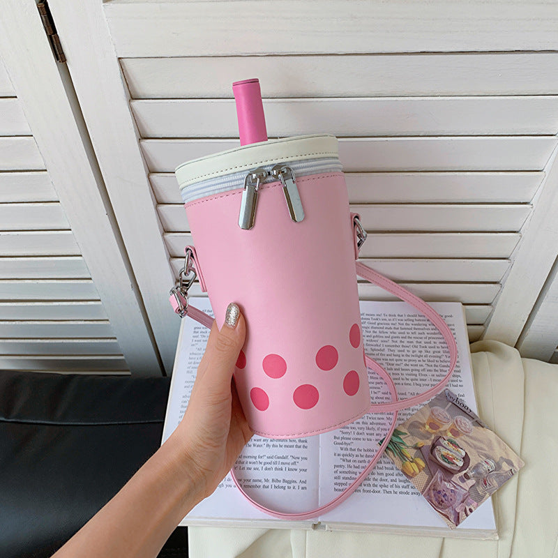 Women's Milk Tea Messenger Phone Bag Messenger Bag