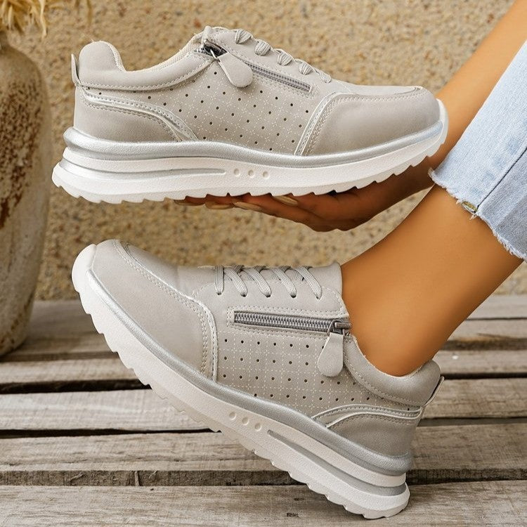 Women's Side-Zip Breathable Sneakers