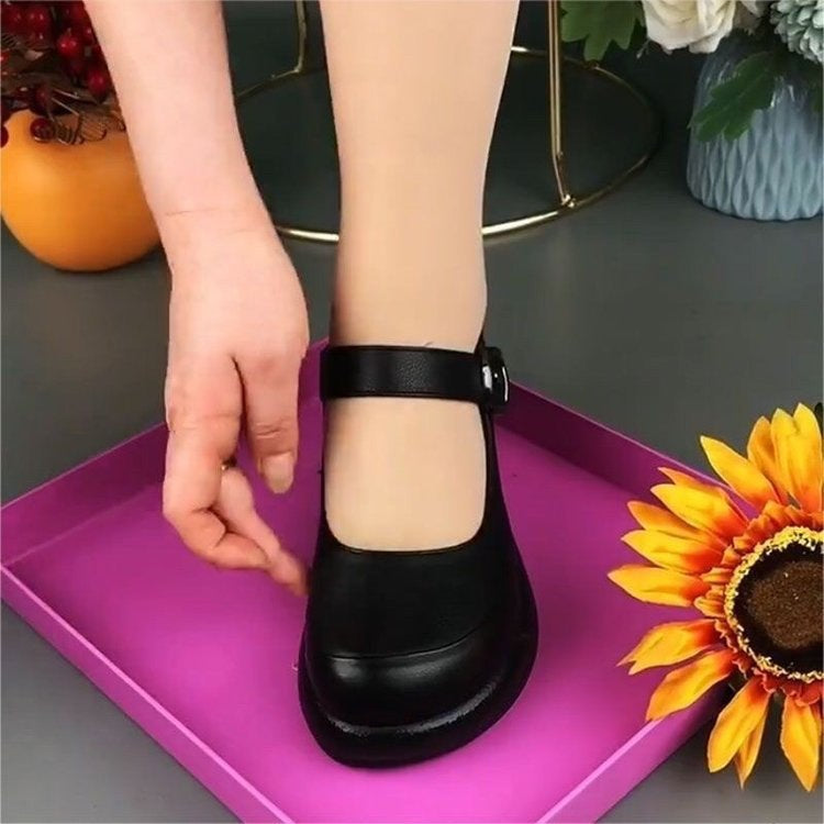 Women's Round-Toe Thick-Soled Shoes