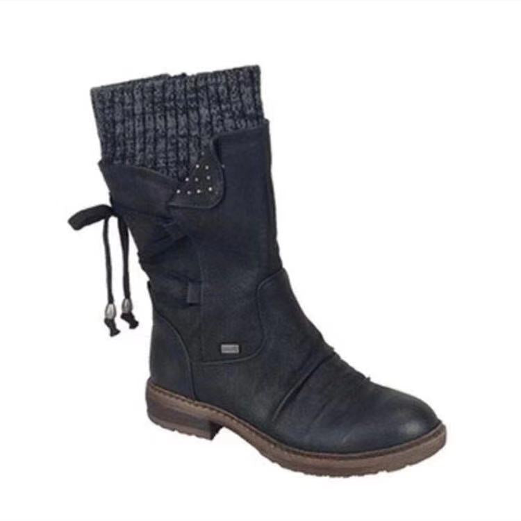 Retro Woolen Martin Boots