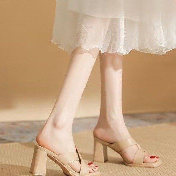 Women's Fashion Open-Toe Chunky Heel Sandals