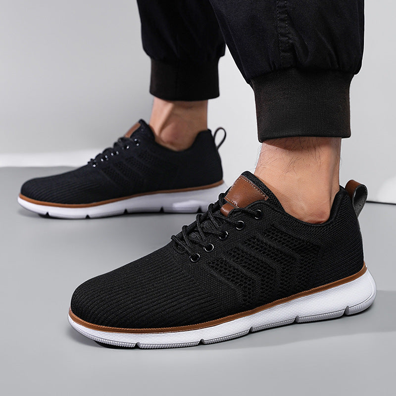 Men's Casual Lace-Up Mesh Walking Sneakers