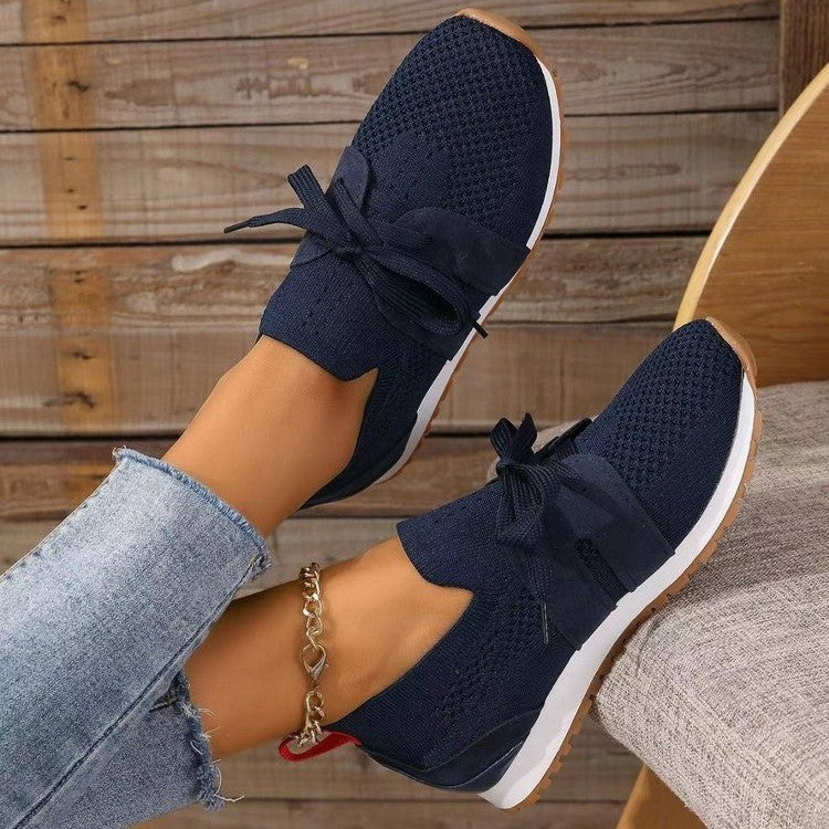 Women's Lace-Up Mesh Walking Wedges